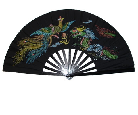 Fächer, Bambus, schwarz, 60cm