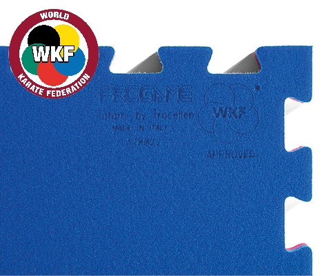 ProGame Tatami, Karate WKF appr., 100x100x2cm, revers. red/blue