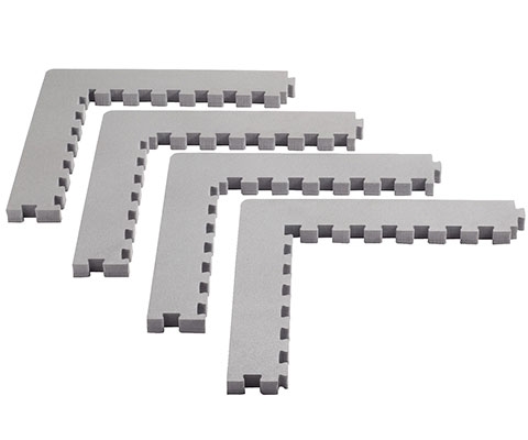 ProGame Corner-Kit for Multisport Induction & Performance, grey, 4pcs, 4cm