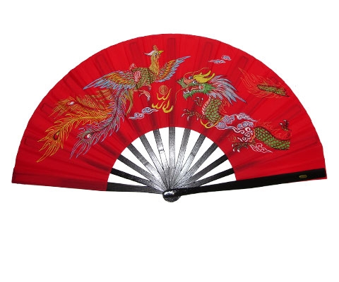 Fächer, Bambus, rot, 60cm